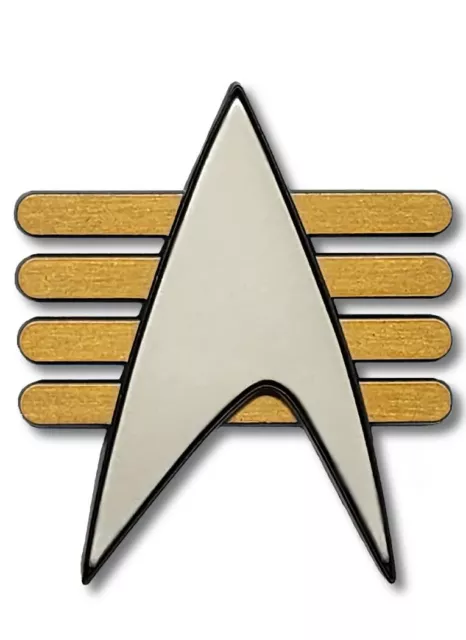 FanSets Star Trek Next Generation Future Imperfect Captain Communicator 1:1 Pin