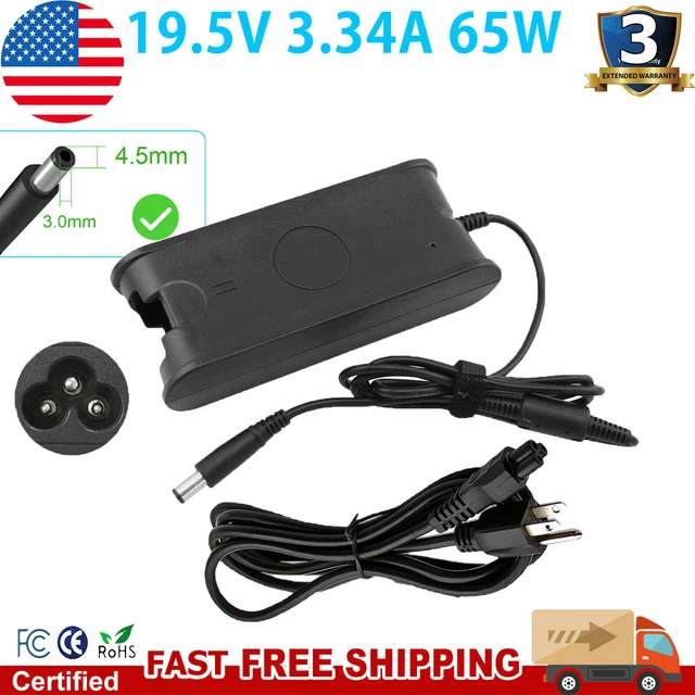AC Adapter Battery Charger for Dell Inspiron 11 13 14 15 17 Series & Power Cord