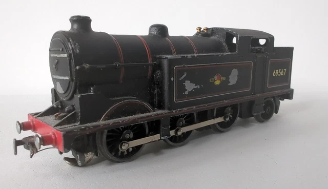 Working Hornby Dublo Oo Gauge 3 Rail 0-6-2 Edl17 69567 Br Black Steam Locomotive