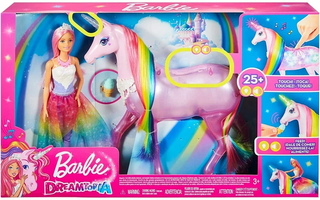 Barbie Dreamtopia & sa licorne lumières magiques