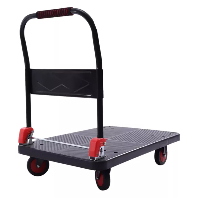 Carrello trasporto carrello piattaforma pieghevole 400 kg con braccioli ribaltabili