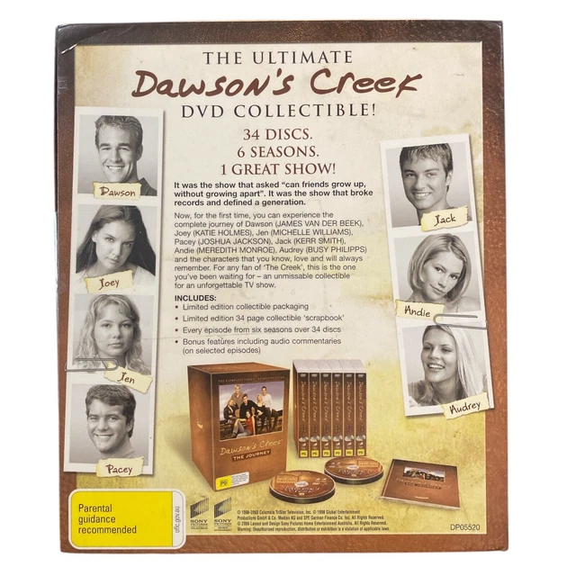 DAWSON’S CREEK COMPLETE Series 1–6 DVD Box Set James Van Der Beek ...