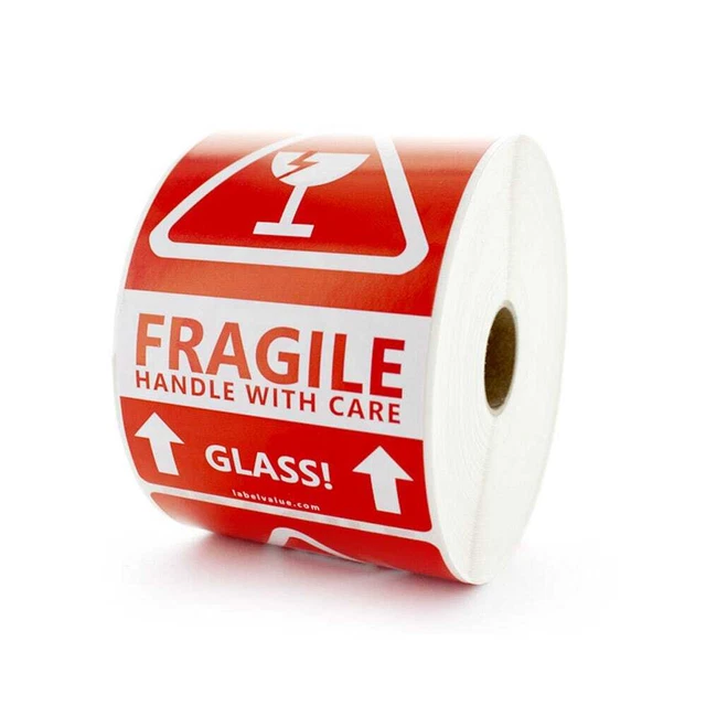 GLASS FRAGILE HANDLE With Care Stickers 22.37 PicClick