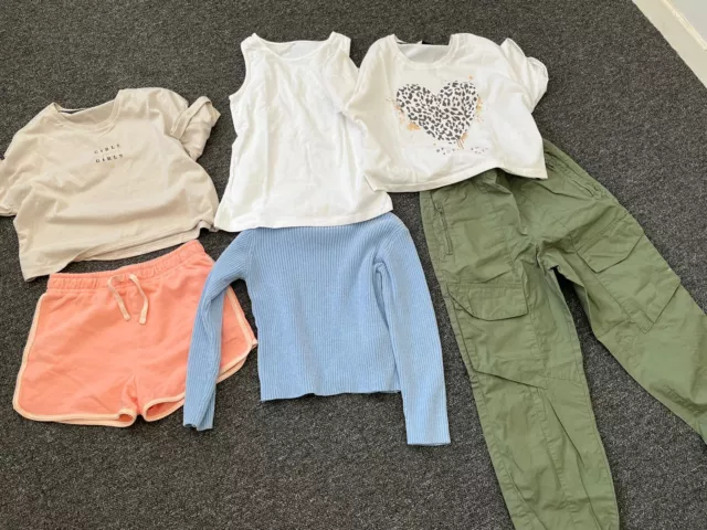 Pacchetto Vestiti Ragazza George River Island Pantaloni Top Età 7-8-9 Anni