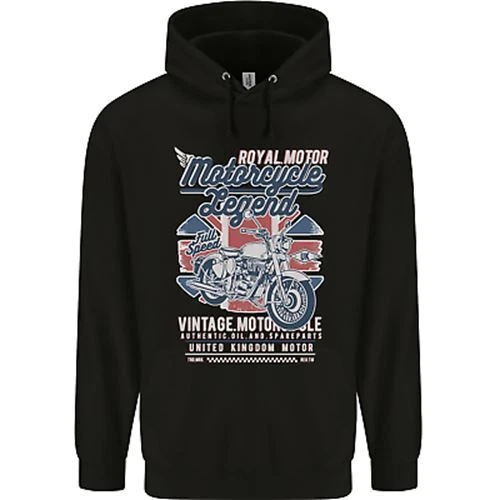 Sweat à Capuche British Ride Union Jack - Pull Moto Cadeau Pour Motard Triumph Rocket 3