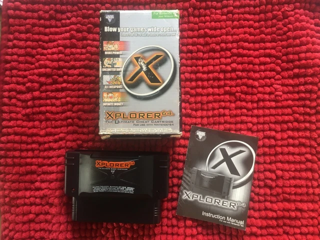 Nintendo 64** Xplorer 64 -The Ultimate Cheat Cartridge**Boxed With Manual**PAL