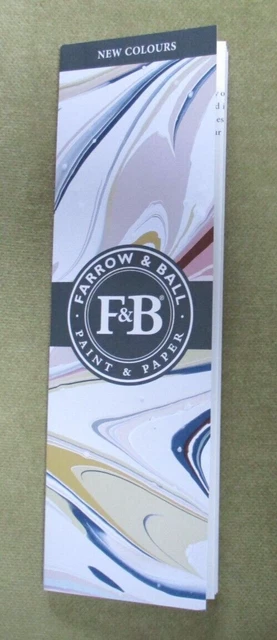 Nuevo Gráfico de Pintura 2022 FARROW & BALL ~ Nuevos Colores