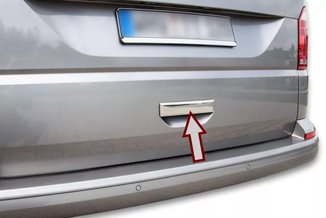 Tür Griff Heckklappe Kofferraum Öffner Blende V2A passend für VW T6 Transporter