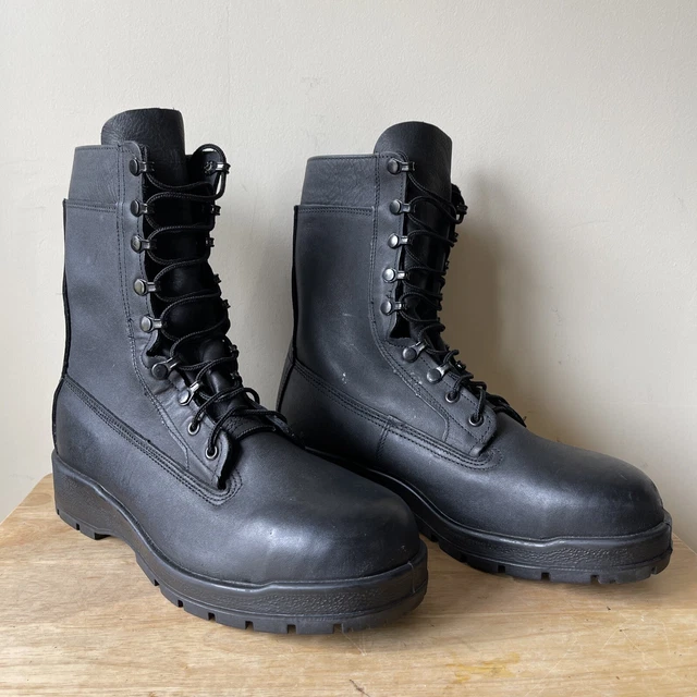 BELLEVILLE 360ST MILITARY Combat Vibram Sole Black Steel Toe Boots Mens