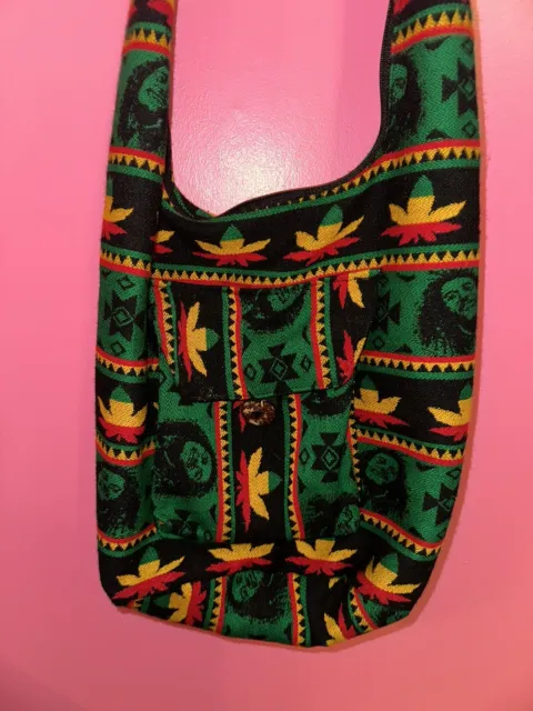 Bob Marley Rasta Shouder Bag Face Print & Brand New Bob Grinder