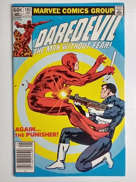 Marvel Comics Daredevil #183 1st Battle with Punisher; Frank Miller Story VF 8.0