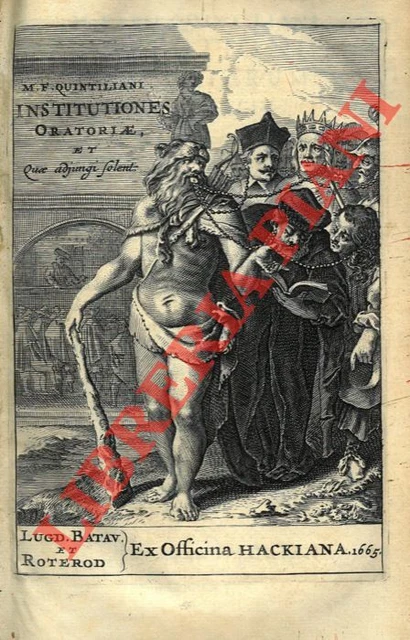 MARCO FABIO QUINTILIANO -  M. Fabii Quintiliani Institutionum oratoriarum libri