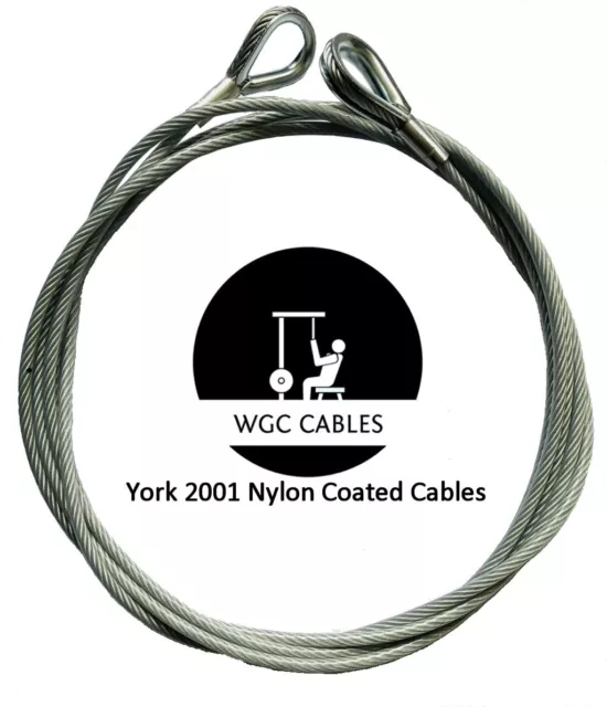 GYM CABLE WIRE Rope 5mm clear nylon coated to 6.5mm 5 metre & accessories  CAB20 £37.95 - PicClick UK
