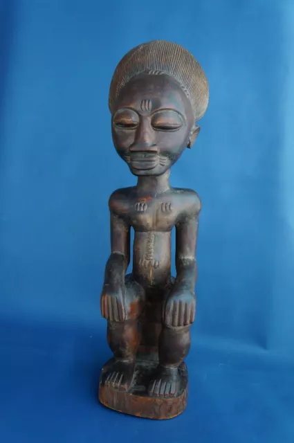 Afrika Figur Holz Schnitzerei Baule Skulptur Maske Kongo anitk alt