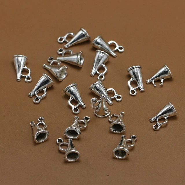 50 Stück Legierung Lautsprecher Anhänger DIY Charms Schmuckherstellung Zubehör f 9