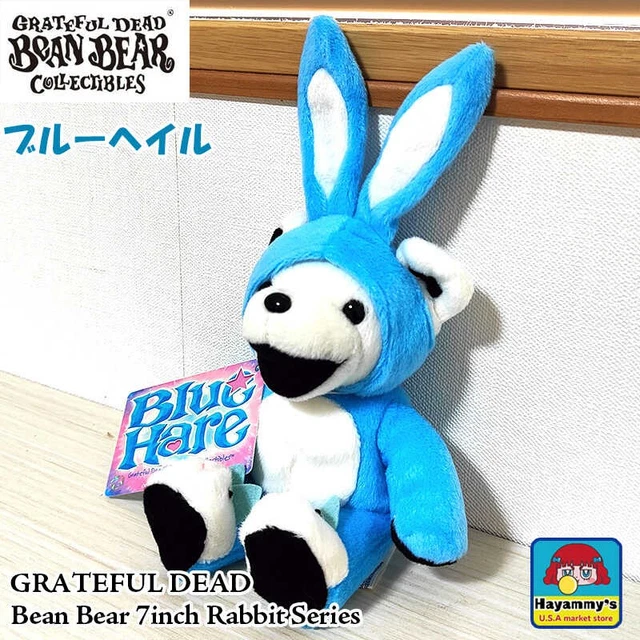GRATEFUL DEAD CUTE Stuffed Bear Rabbit Blue Hail Bean 7 Inch Character ...