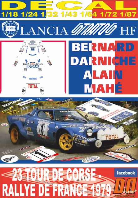 1/18 TopMarques 1975 Lancia Stratos HF #6 Winner Rallye Tour De Corse Team Chardonnet Bernard Darniche Alain Mahe Car Model
