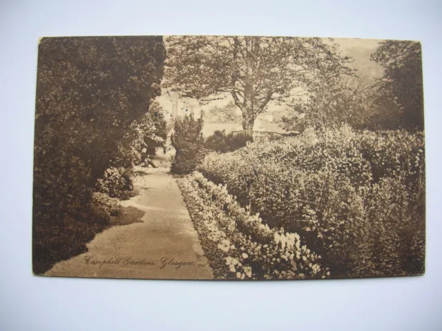 Glasgow postcard - Camphill Gardens. (1912 – Caledonia Series)