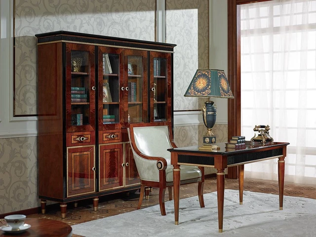 Table de Bureau Classique Designer Baroque Rococo E68 Nouveau