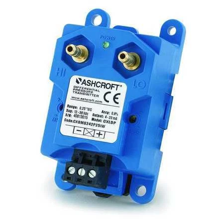 Ashcroft Cx8mb242p25iwl Pressure Transducer,-0.25To 0To 0.25Inwc