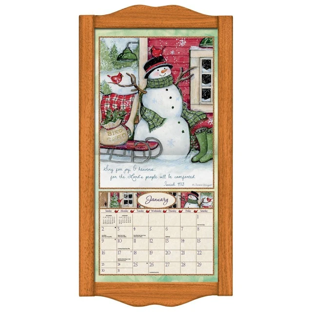 LANG COMPANIES, Vertical Wall Calendar Frame Saddle Finish 36.99