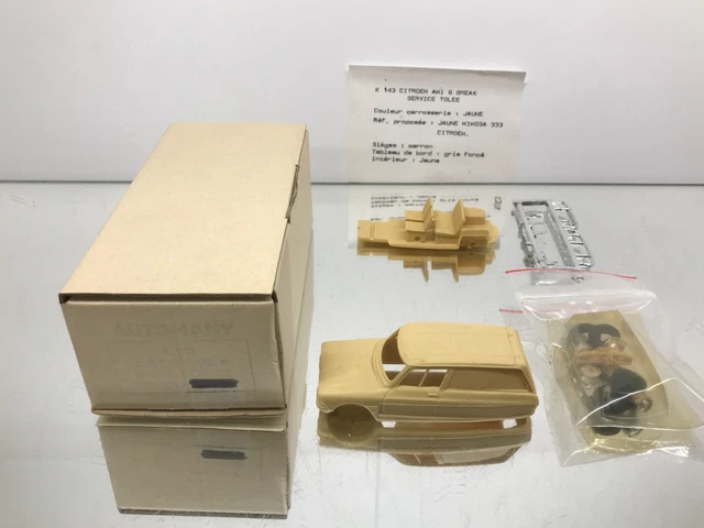 Minichamps 1:43 Citroen Ami 6 Break Année 1967 Gris Temps Perdu Gris Gris 400111670