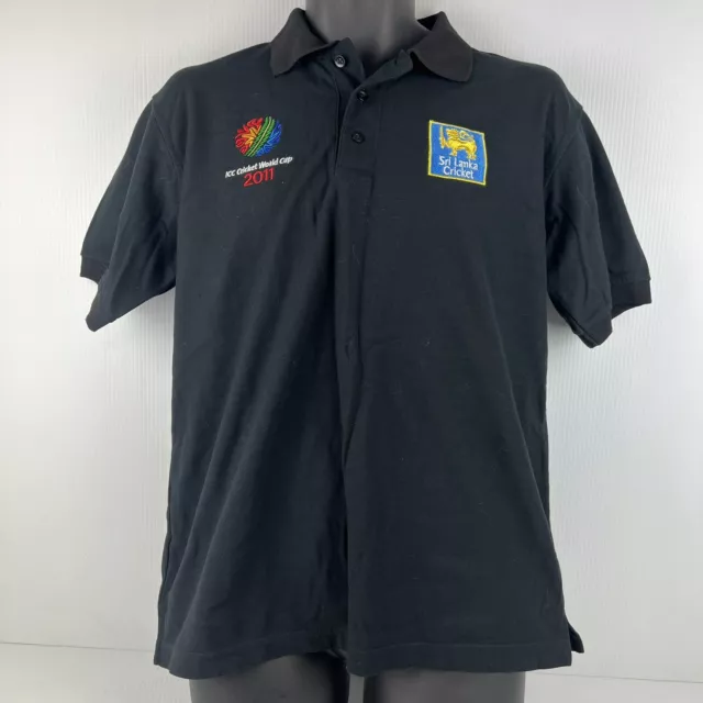 Sri Lanka 2011 ICC Cricket World Cup Licensed Supporters Polo Shirt Mens L