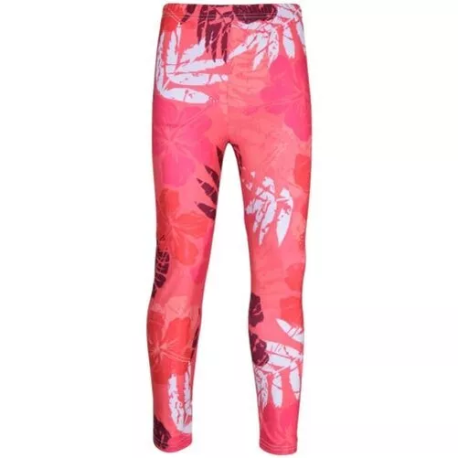 Bambine Legging Mimetico Foglie Stampa Rosa Moda Estiva Pantaloni 5-13 Anni