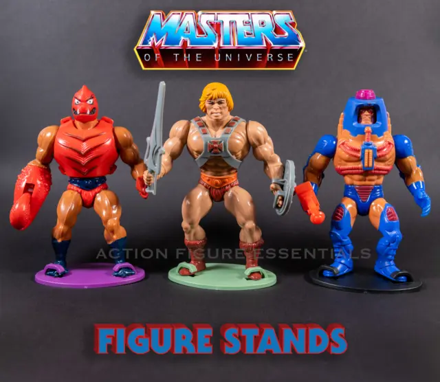 He-Man Action Figure Stands for Vintage Masters of the Universe - MOTU 1982-1988