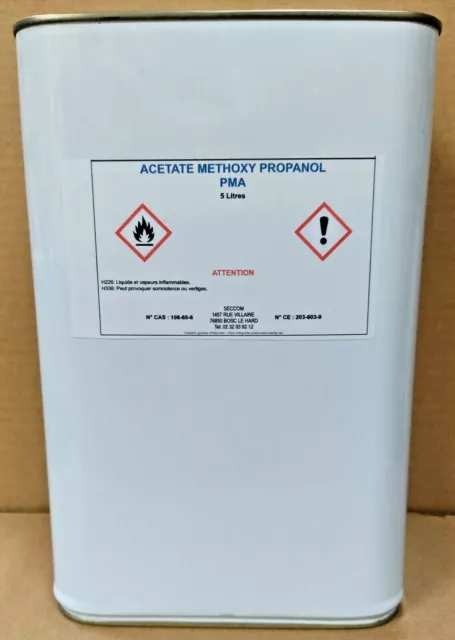 ACETATE DE METHOXY PROPANOL , PMA     5 litres