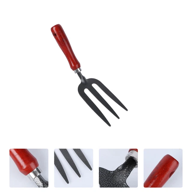 Rastrello da giardino per foglie, rastrello metallico a 18 denti con testa regolabile 25-45 cm