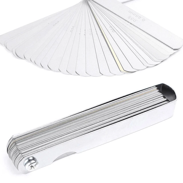 32 Blades Imperial Metric Combination Feeler Gauge Gage Precision Measure Tool