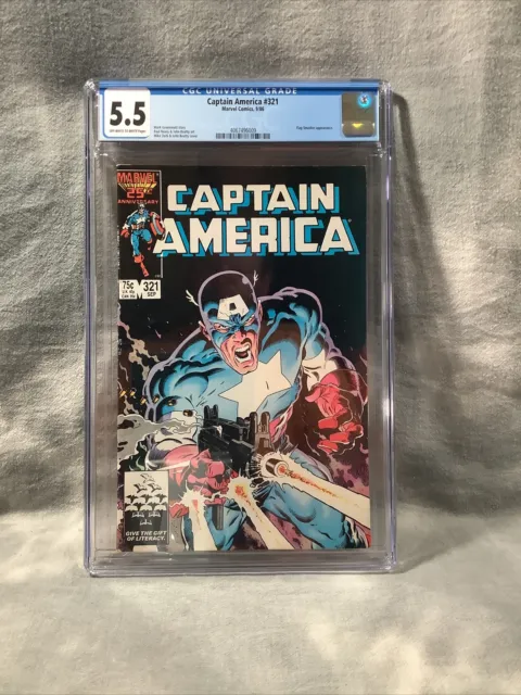 Captain America #321 CGC 5.5 Flag Smasher Appearance Freshly Graded