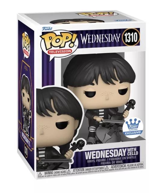 Funko Pop Wednesday With Cello Funko Shop Exclusive In Hand + Protector