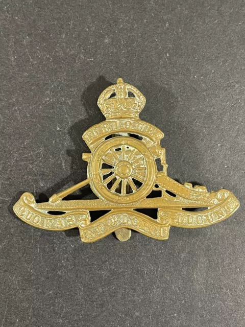 WW1 BRITISH ARMY Royal Artillery Cap Badge £8.00 - PicClick UK