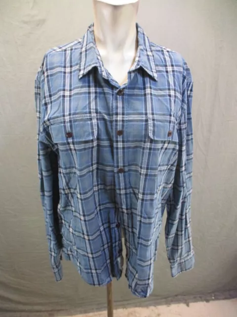 LUCKY BRAND Size L Men Multicolor Plaid Long Sleeve Pocket Button Down Shirt 041