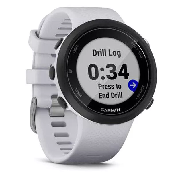 Garmin Swim 2 White GPS Smart Sport Watch Pool & Open Water Swimming Wrist HRM 3