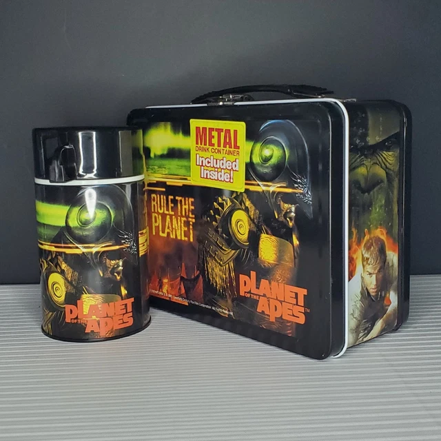 NECA Tim Burton PLANET OF THE APES Metal Lunch Box w Thermos LIMITED EDITION NECA Tim Burton PLANET OF THE APES Metal Lunch Box w Thermos LIMITED EDITION