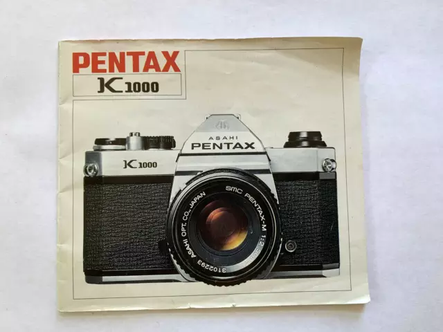 Pentax K1000 Asahi  Instruction Book