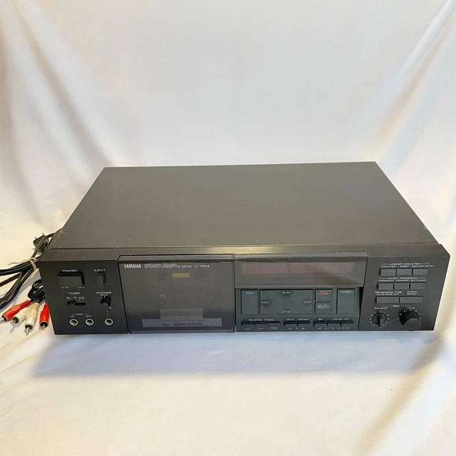 YAMAHA K-750A STEREO Cassette Deck Auto Reverse dbx Dolby Vintage