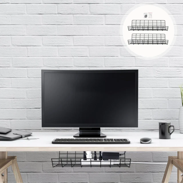UNDER DESK CABLE Rack Cable Management Rack Desk Wire Tray Desk Cable ...