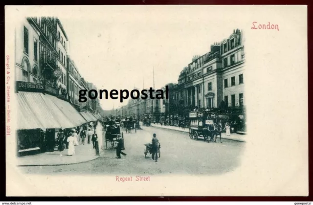 ENGLAND London 1900s Regent Street. Stores