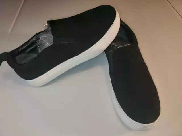 Circus By Sam Edelman Black Suede Slip On Platform Sneakers Shoes Size 8