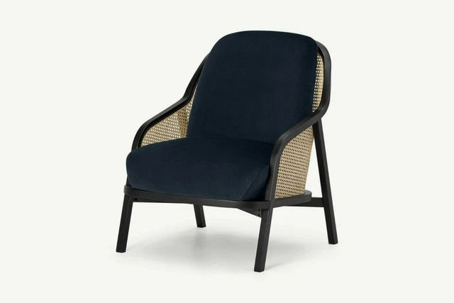 Made Accent Armchair in Twilight Blue Velvet