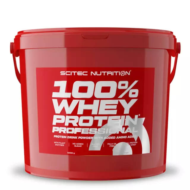 100% Whey Protein Professional 5000g Scitec Nutrition fraise