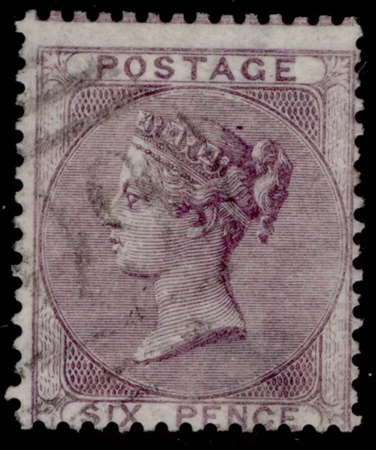 GB QV SG70, 6d pale lilac, FINE USED. Cat £120.