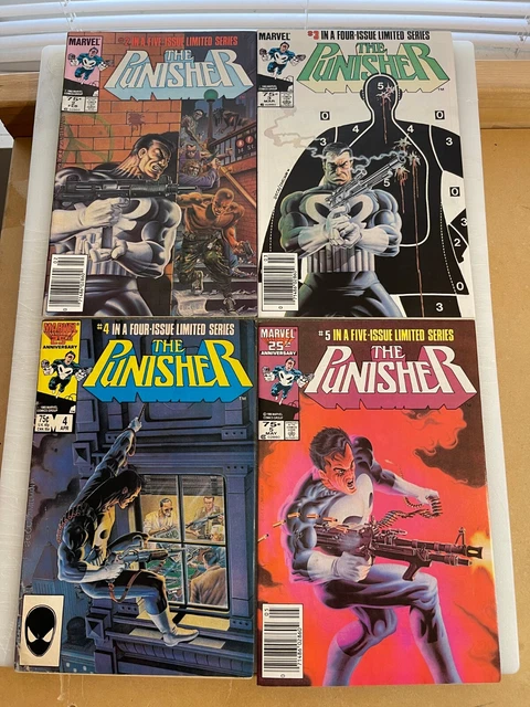 The Punisher 2 3 4 5 Lot 4 Newsstand Copper Age Marvel Comics