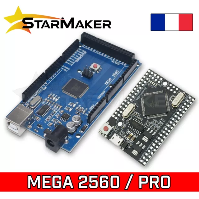 Carte MEGA 2560 R3 et PRO Atmega2560 CH340G compatible Arduino