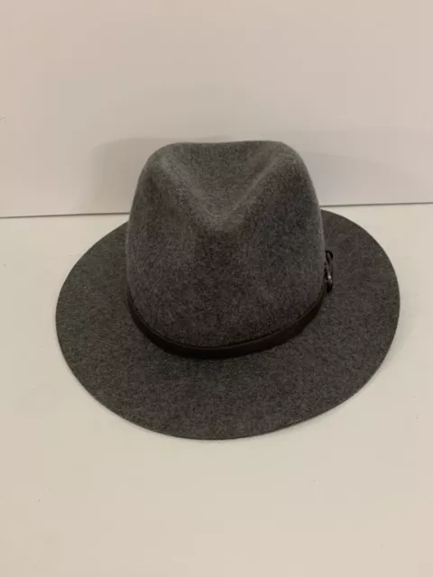 Gray Wool Hat Medium Sole Society Gray/Black Strap