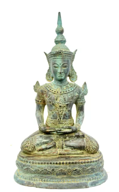 Seated Dhyana Buddha Bronze Statue Handmade Lost Wax Cast sculpture Bali Art